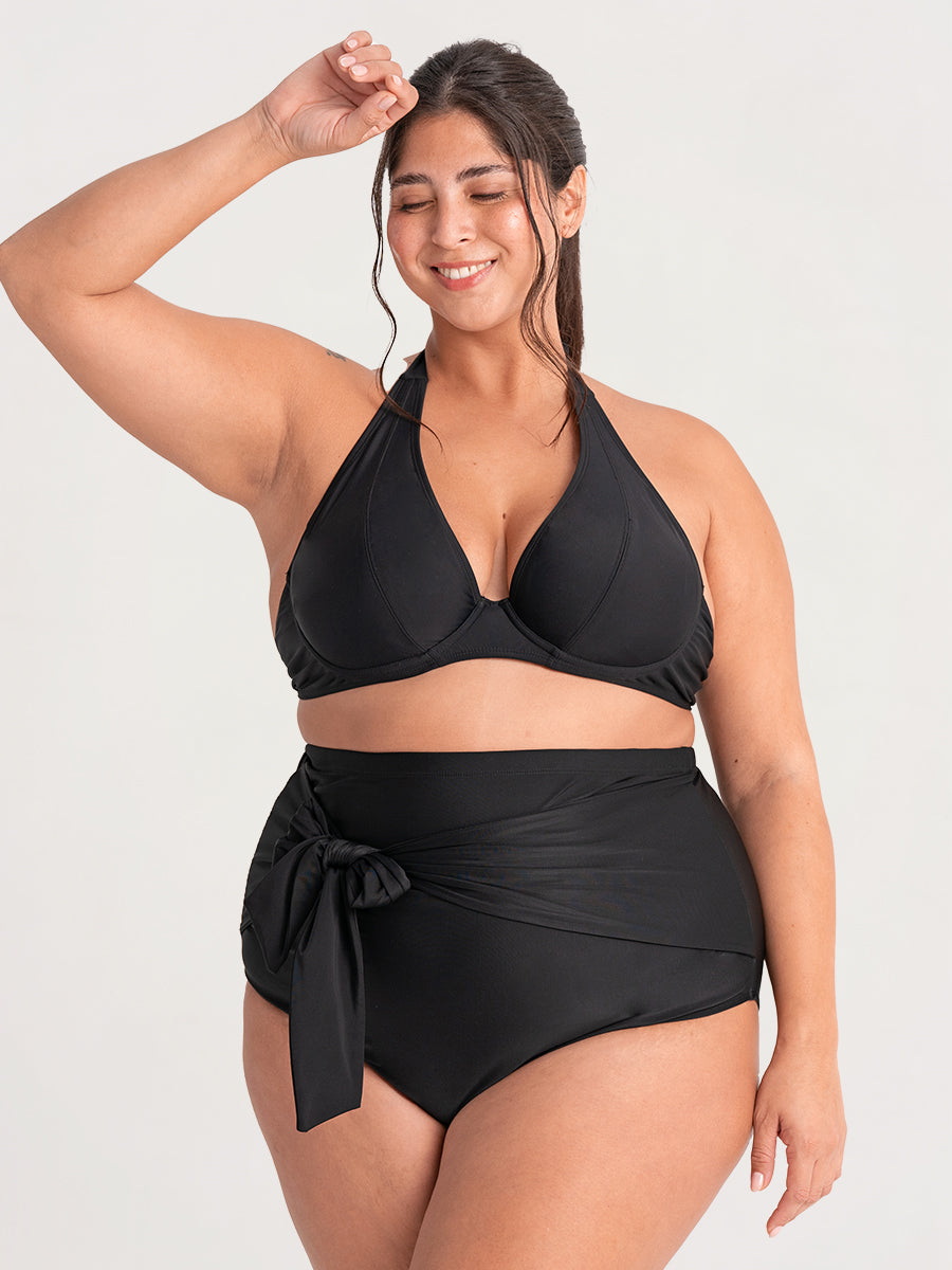 Bundle Shapermint - 1 Tie-Belt Swim Bottom + 1 Halter Bikini Top
