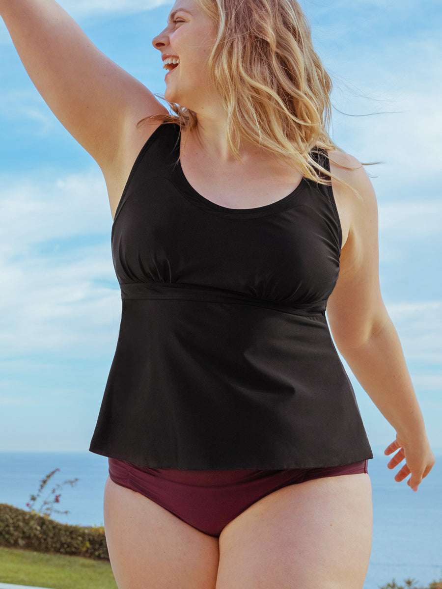 Shapermint Adjustable Strap Wire Free Tankini