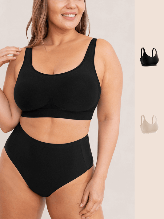 Shapermint 2-Pack Everyday Comfort Straps Wireless Shaping Bra