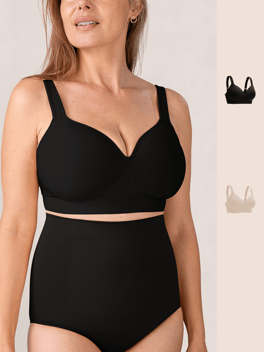 Shapermint 2-Pack Sweetheart Wireless Contour Bra