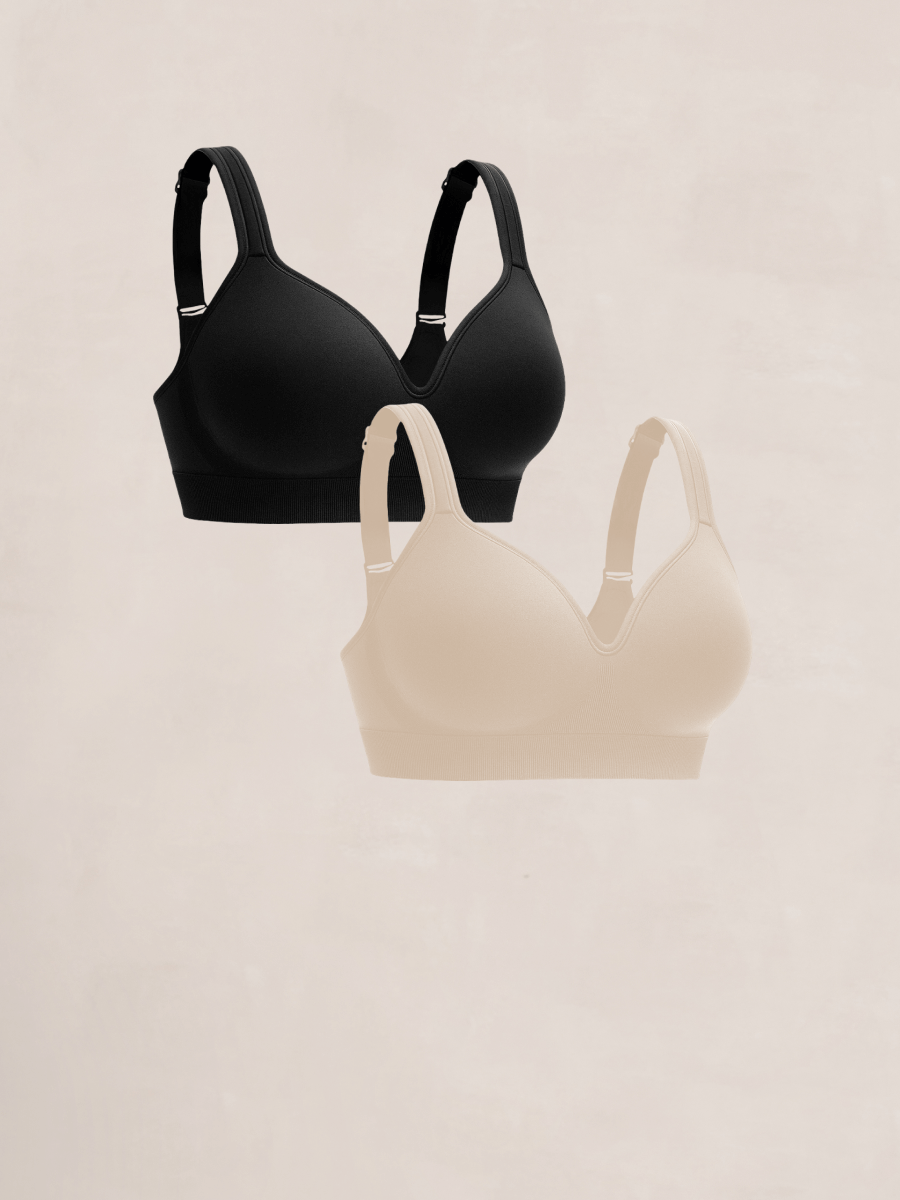 Shapermint 2-Pack Sweetheart Wireless Contour Bra