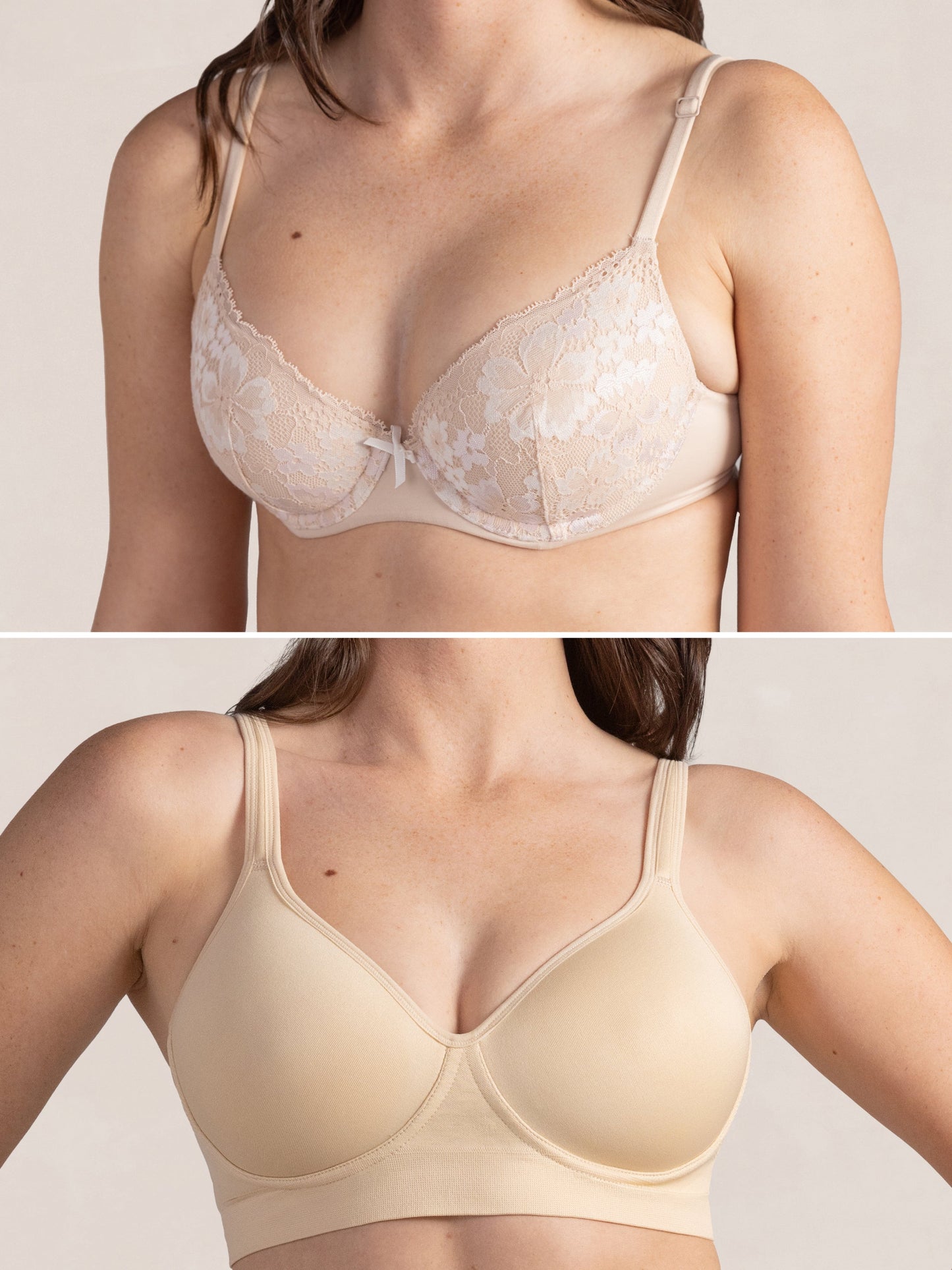 Truekind® 2-Pack Wireless Lift T-Shirt Bra