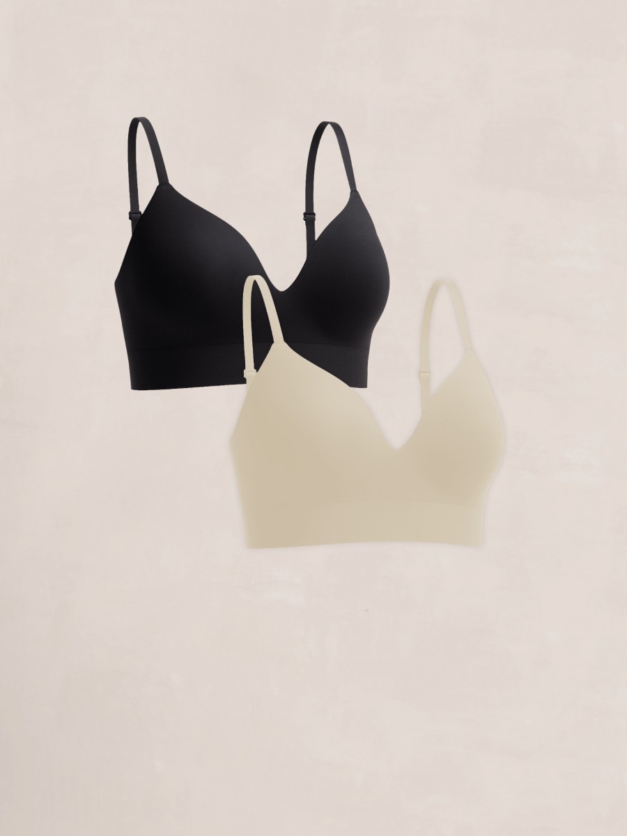 Truekind® 2-Pack Supportive Comfort Wireless Shaping Bra