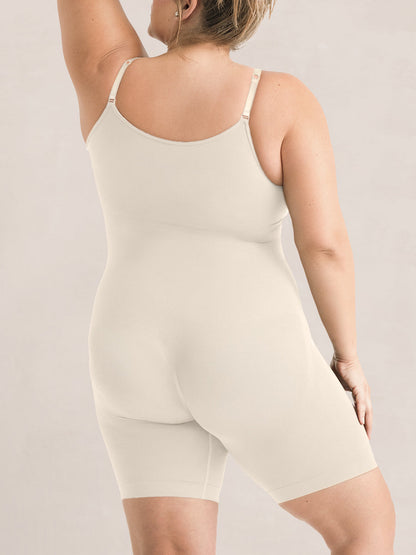 Shapermint All Day Every Day Scoop Neck Mid-Thigh Bodysuit