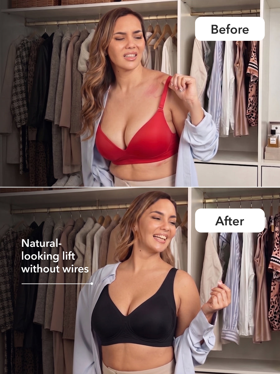 Truekind® Wireless Plunge Jelly Bra