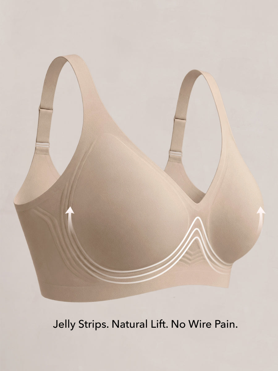 Truekind® Wireless Plunge Jelly Bra