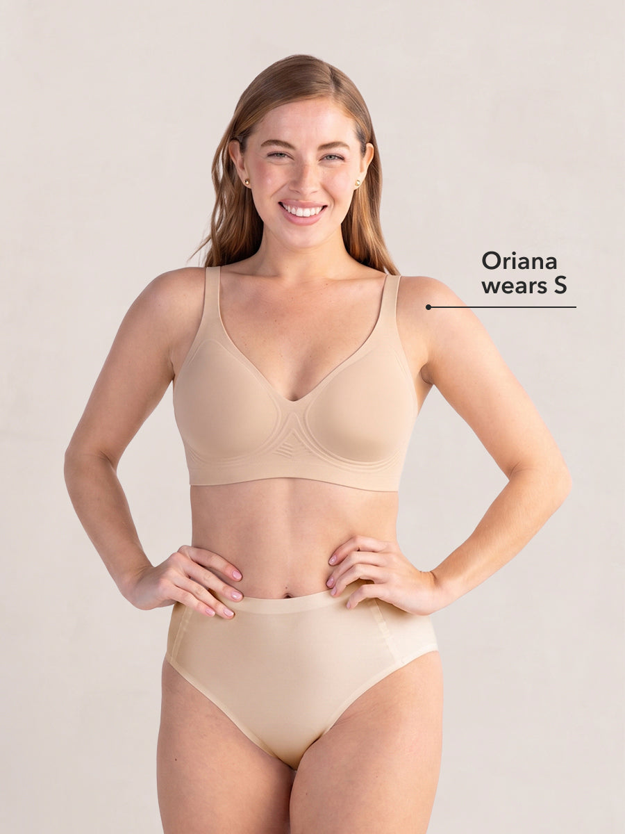 Truekind® Wireless Plunge Jelly Bra
