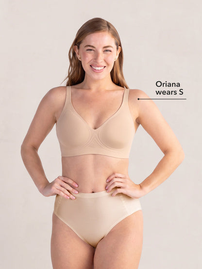 Truekind® Wireless Plunge Jelly Bra
