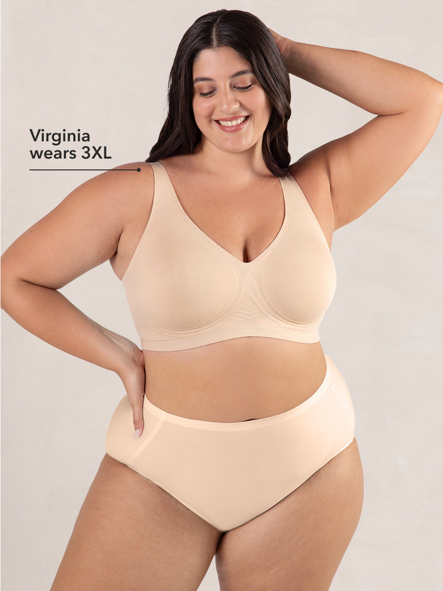 Truekind® Wireless Plunge Jelly Bra