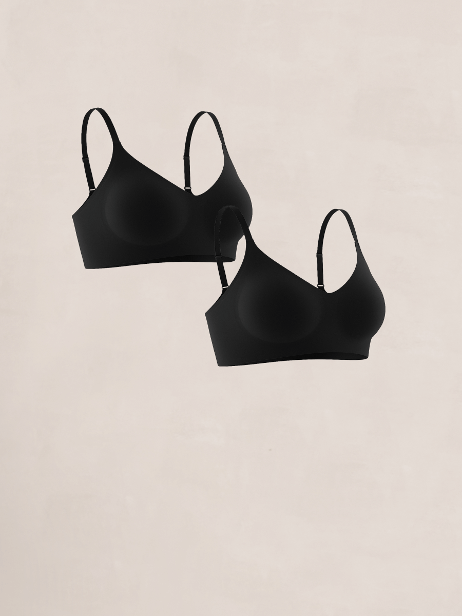 Shapermint 2-Pack Smoothing Comfort Wireless Bra