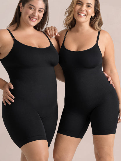 Shapermint 2-Pack All Day Every Day Scoop Neck Mid-Thigh Bodysuit
