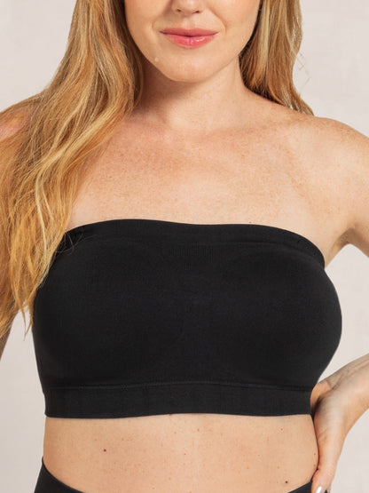 Black Convertible Strapless Bandeau Bra