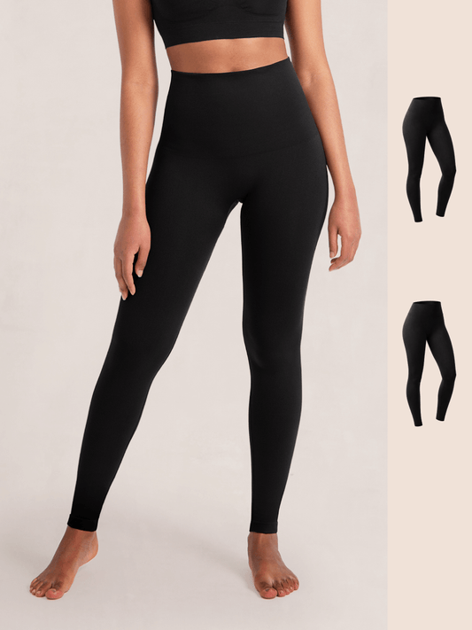 Shapermint 2-Pack Seamless Comfort Mid-Waist Shaping Leggings