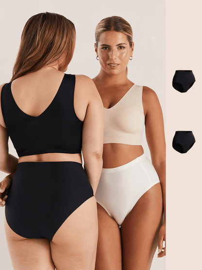 Truekind® 2-Pack Seamless Stretch Mid-Waist Brief