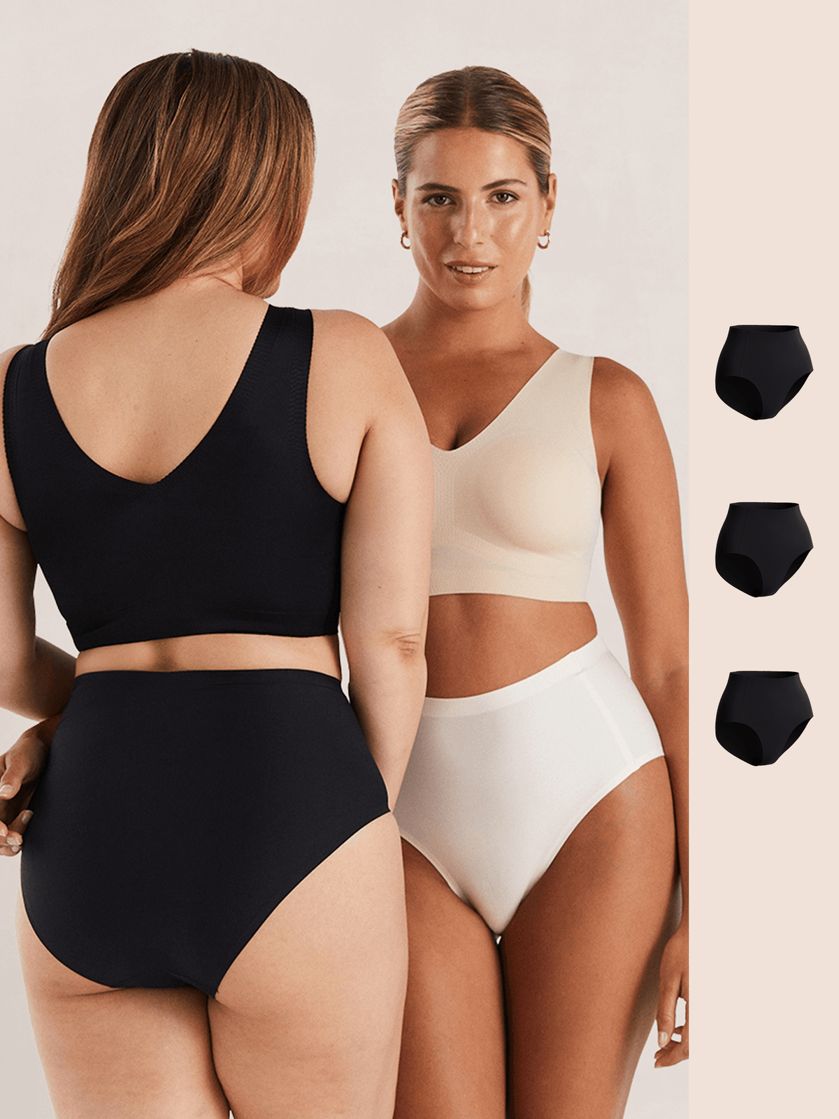 Truekind® 3-Pack Seamless Stretch Mid-Waist Brief