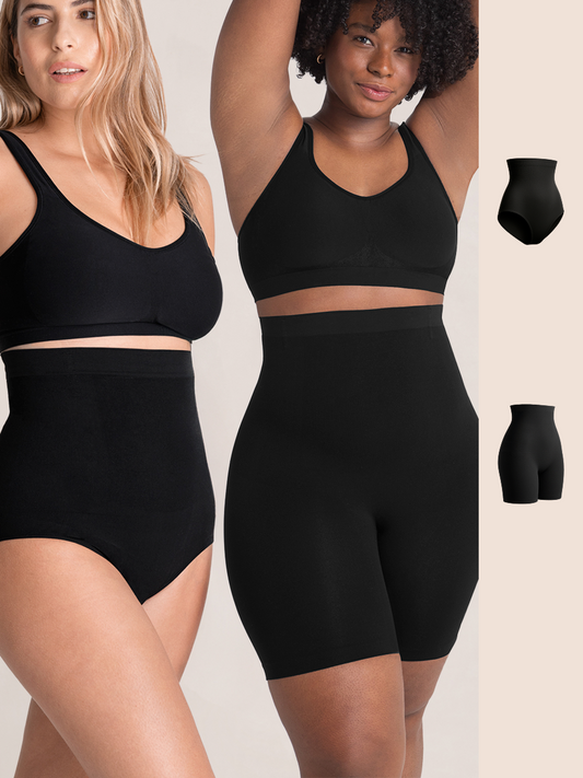 Bundle Shapermint - 1 High Waisted Shaper Panty + 1 High Waisted Shaper Shorts