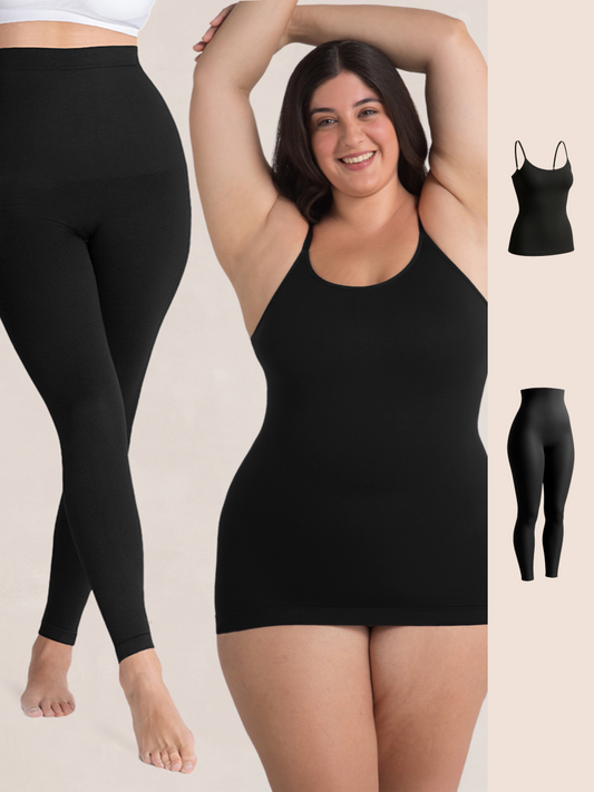 1 Scoop Neck Cami + 1 High Waisted Shaping Leggings
