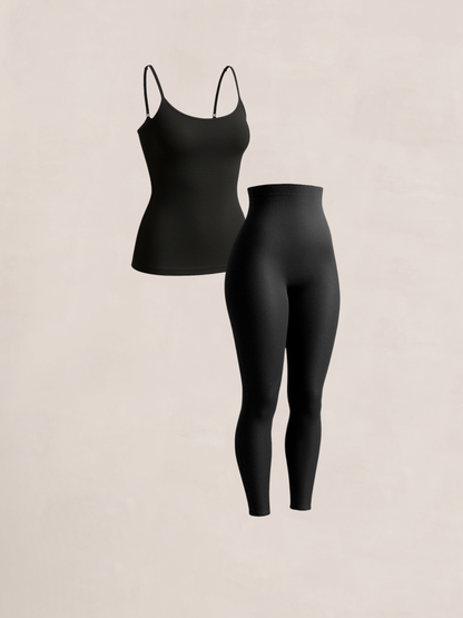 1 Scoop Neck Cami + 1 High Waisted Shaping Leggings