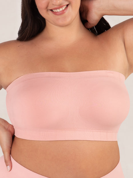 Rose Tan Strapless Bandeau Bra