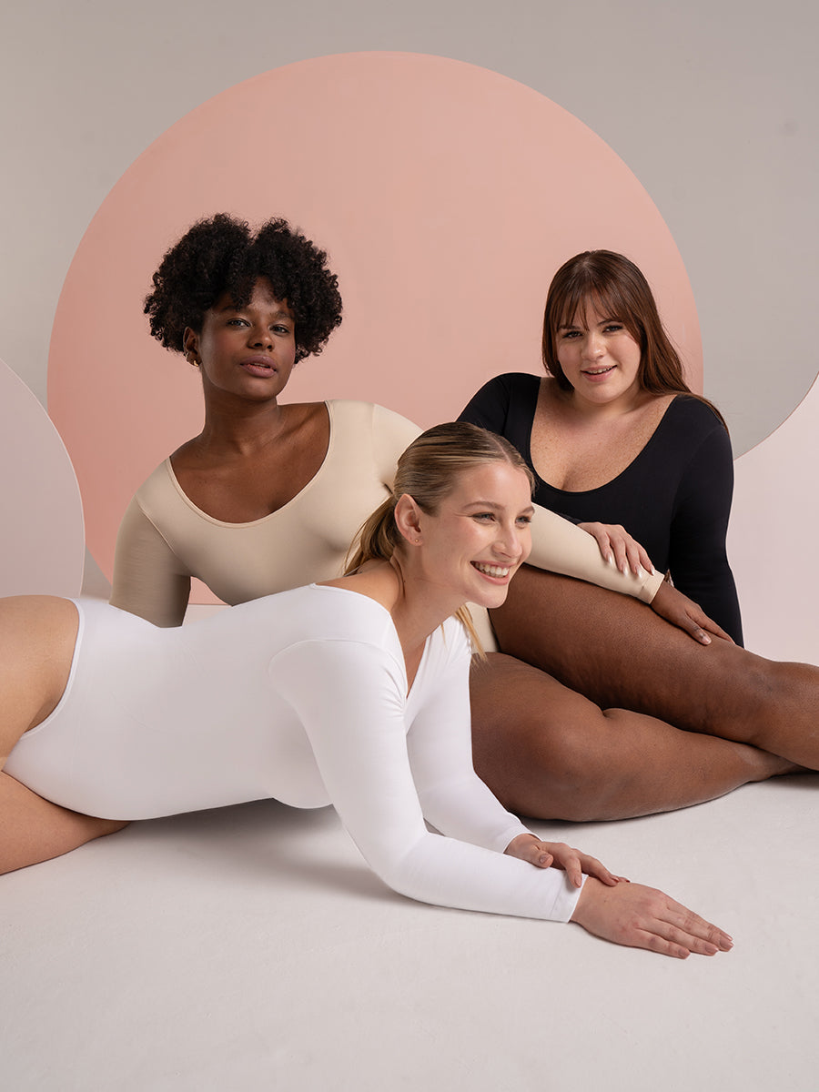 Shapermint 2-Pack All Day Every Day Long Sleeve Bodysuit