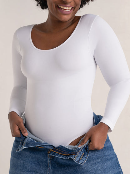 Shapermint 2-Pack All Day Every Day Long Sleeve Bodysuit