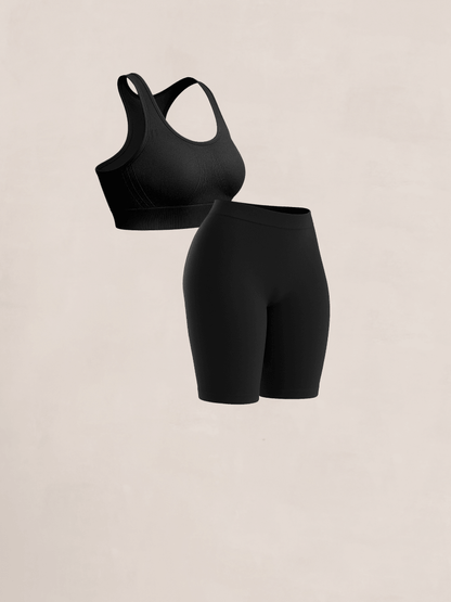 Bundle Truekind® & Shapermint - 1 Seamless Racerback Sports Bra + 1 Bike Short