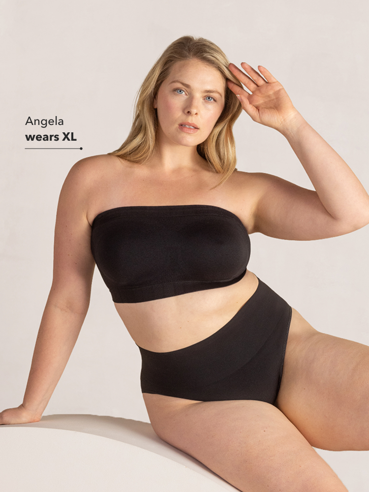 XL size Strapless Bandeau Bra