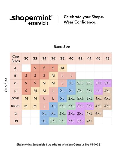 Shapermint Sweetheart Wireless Contour Bra
