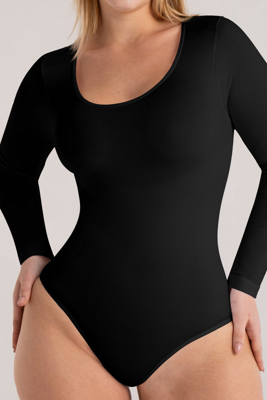 Shapermint All Day Every Day Long Sleeve Bodysuit