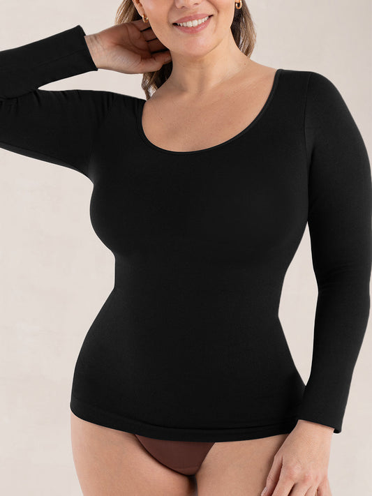 Shapermint All Day Every Day Long Sleeve Shaping T-Shirt