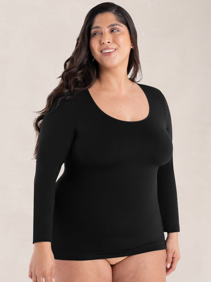 Shapermint All Day Every Day Long Sleeve Shaping T-Shirt