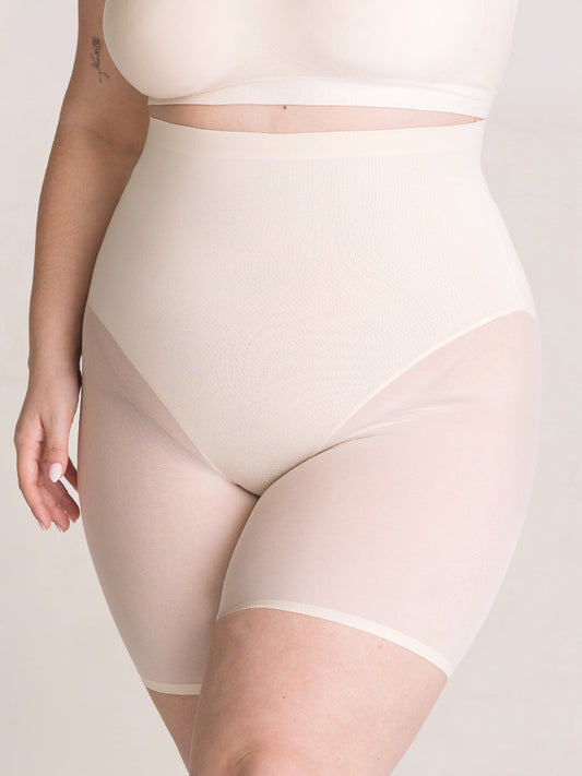 Shapermint Everyday Empower High-Waisted Mesh Shaper Shorts
