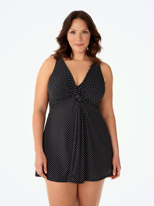 Miraclesuit® Women’s Plus Pin Point Marais Swimsuit