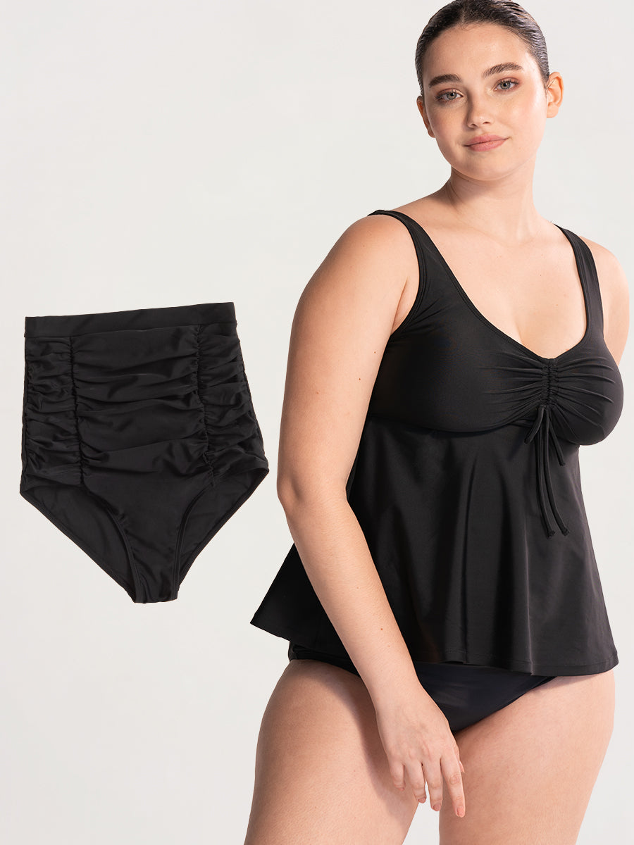 Bundle Shapermint - 1 Bikini Bottom + 1 Tie-Front Tankini
