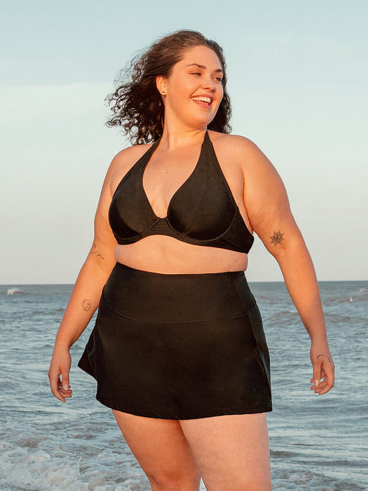 Shapermint High Waisted Full Coverage Swim Skirt