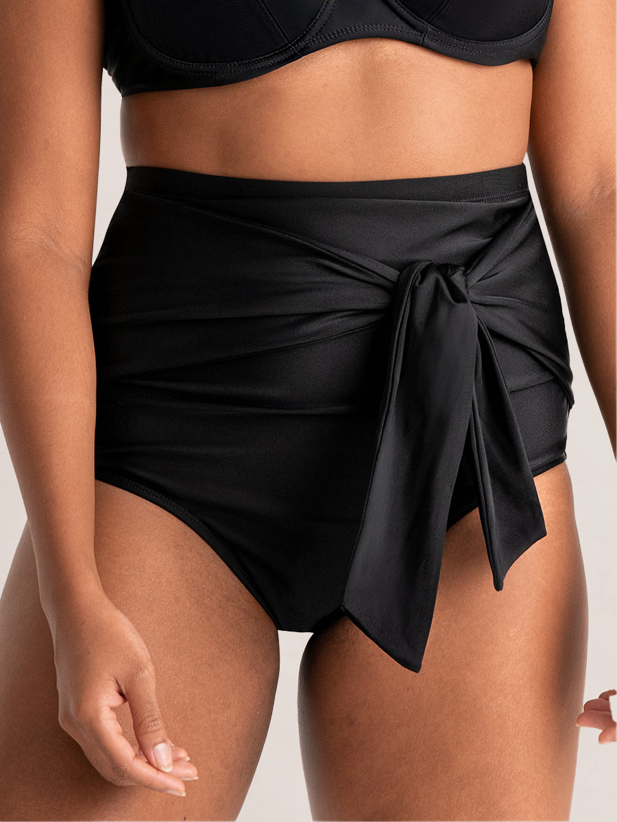 Shapermint High-Waisted Tie Belt Swim Bottom
