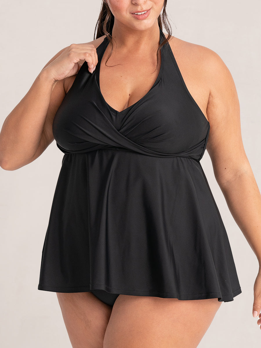 Bundle Shapermint - 1 Bikini Bottom + 1 V-Neck Halter Tankini