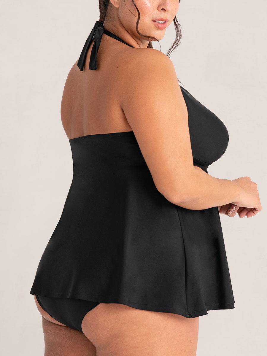Bundle Shapermint - 1 Bikini Bottom + 1 V-Neck Halter Tankini