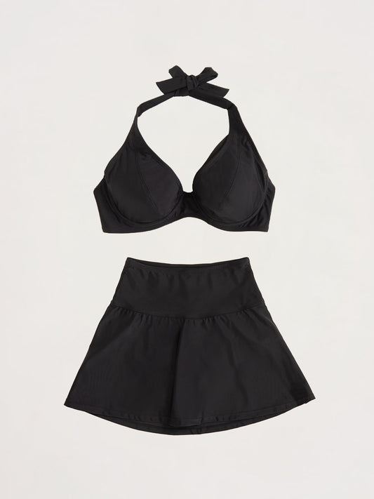 Bundle Shapermint - 1 Halter Bikini Top + 1 Swim Skirt