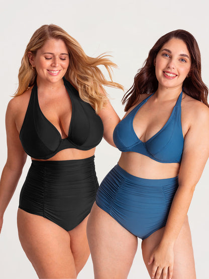 Bundle Shapermint - 2 Halter Bikini Top + 1 Bikini Bottom