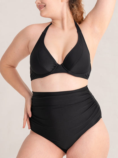 Shapermint High-Waisted Tie Belt Swim Bottom