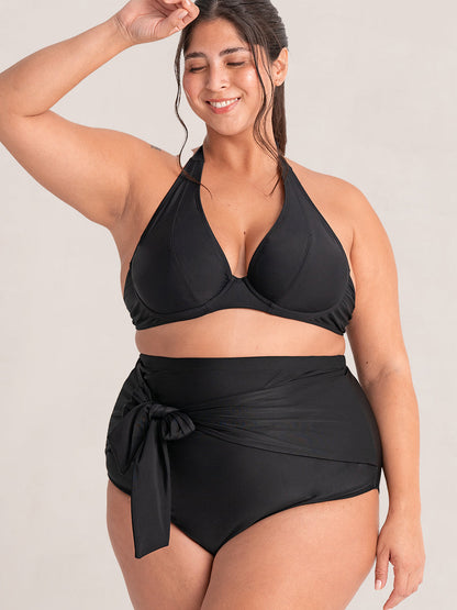 Shapermint High-Waisted Tie Belt Swim Bottom