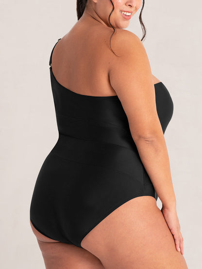 Shapermint One Shoulder Control Swimsuit