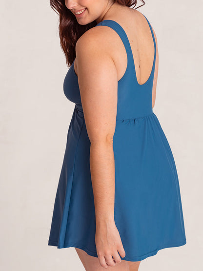 Shapermint Swim Knot-Front Swim Dress
