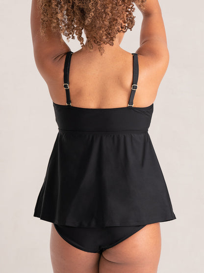 Shapermint Wireless Tie-Front Tankini