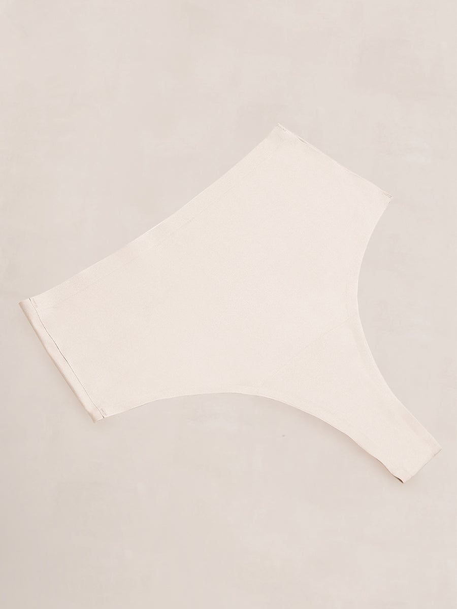 Truekind® Seamless Stretch Mid-Waist Thong